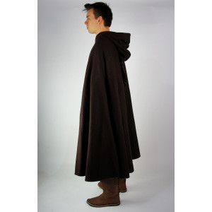 Wool cape with fibula and long hood "Ilmar