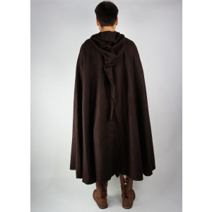 Wool cape with fibula and long hood "Ilmar