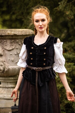 Uniform vest "Adaliz" Black XXL