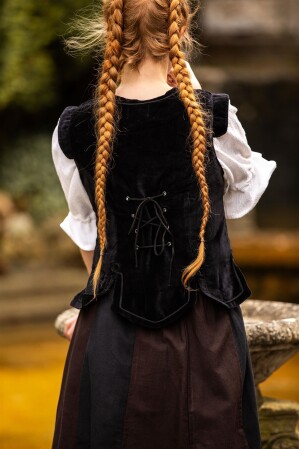 Uniform vest "Adaliz" Black XXL