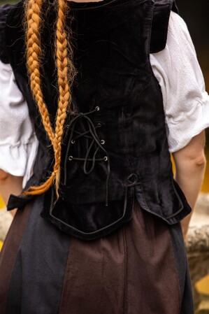 Uniform vest "Adaliz" Black XXL