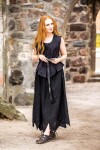 Gilet corsage avec broderie "Selma" Noir M