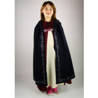 17013 Cotton cape with embroidery