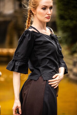 Blouse à bretelles "Prina" Noir XXL