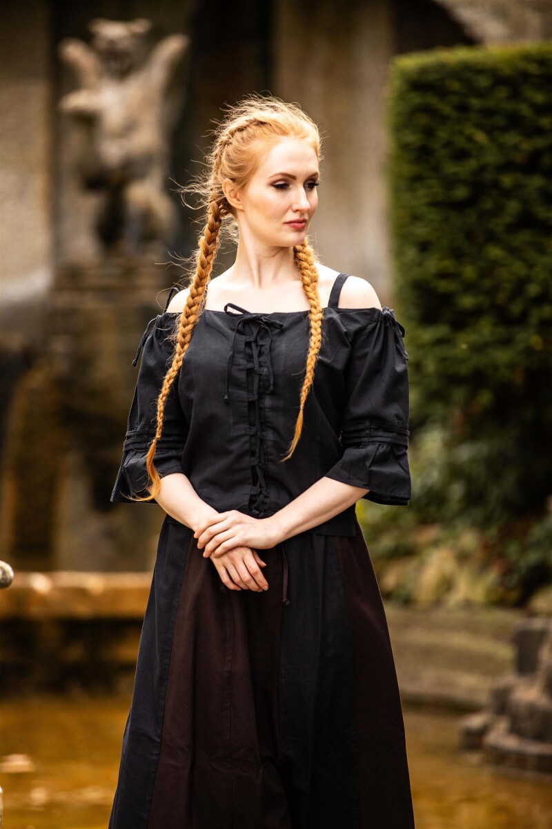 Trägerbluse "Prina" Schwarz S
