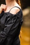 Blouse à bretelles "Prina" Noir L