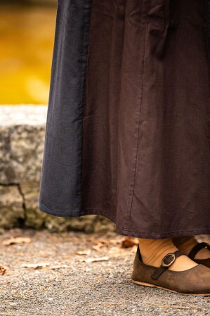 Gonna medievale "Dana" Marrone scuro/Nero XXXL