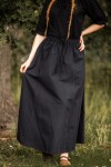 Gonna medievale "Dana" Nero XXL