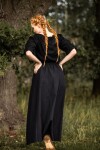 Gonna medievale "Dana" Nero XXL