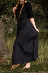 Jupe médiévale "Dana" Noir XXXL