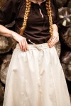Falda medieval de algodón pesado "Smilla" Natural XXXL