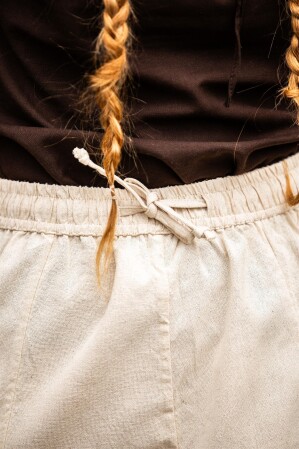 Gonna medievale in cotone pesante "Smilla" Naturale S/M