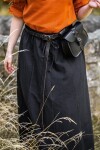 Falda medieval de algodón pesado "Smilla" Negro XXXL