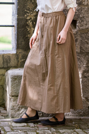 Medieval skirt "Dana" Light brown L/XL