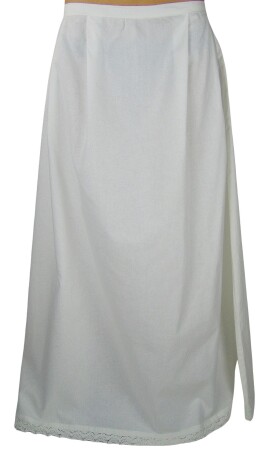 Sottoveste con volant "Manon" Bianco XXL