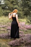 Vestido de corpiño "Jazmín" Negro XXL