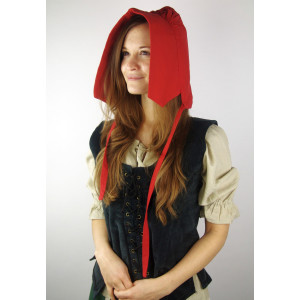 Medieval bonnet "Claire" Red