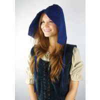 Medieval bonnet "Claire" Blue