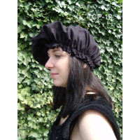 Medieval bonnet "Celine" Black