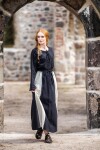 Falda medieval "Dana" Negro/Natural L/XL