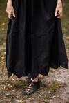 Jupe médiévale avec broderie "Svenja" Noir S/M