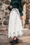 Falda medieval con bordado "Svenja" Natural XXL