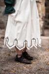 Falda medieval con bordado "Svenja" Natural XXL