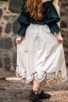 Falda medieval con bordado "Svenja" Natural XXXL