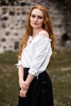 Mittelalter Kurzarmbluse "Vera" Weiß XS
