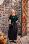 Medieval short sleeve blouse "Vera" Green XL