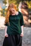 Medieval short sleeve blouse "Vera" Green XL