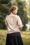 Camicetta medievale a maniche corte "Vera" Colori canapa XS