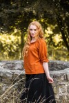 Medieval short sleeve blouse "Vera" Grille XL