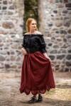 Camicetta medievale "Morgan" Nero S
