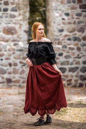 Blouse médiévale "Morgan" Noir L