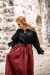 Blouse médiévale "Morgan" Noir L