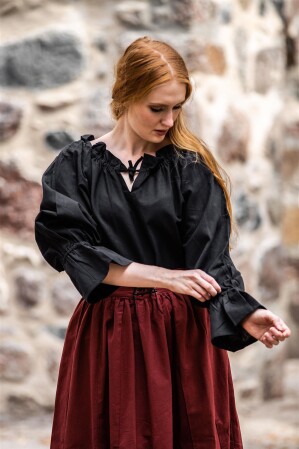 Blouse médiévale "Morgan" Noir XL