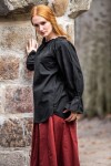 Camicetta medievale "Morgan" Nero XXL