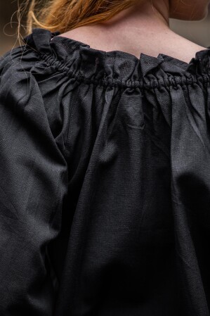Medieval Blouse "Morgan" Black XXXL