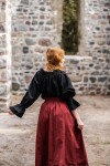 Medieval Blouse "Morgan" Black XXXL