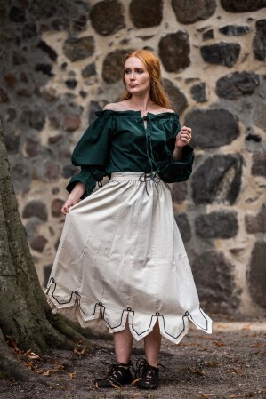 Medieval Blouse "Morgan" Green XS