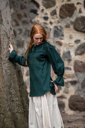 Medieval Blouse "Morgan" Green XS