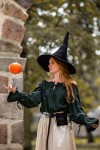 Medieval Blouse "Morgan" Green XS