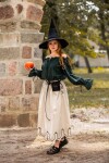 Medieval Blouse "Morgan" Green XS