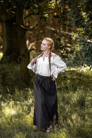 Camicetta medievale "Morgan" Bianco XS