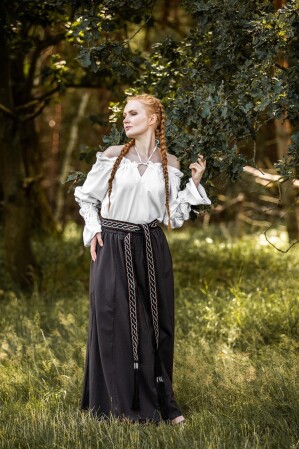 Camicetta medievale "Morgan" Bianco XS