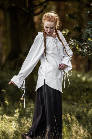 Mittelalterbluse "Morgan" Weiß M