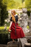 Mittelalter Kurzarmbluse "Verena" Schwarz XL