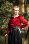 Medieval Blouse "Edith" Red XS