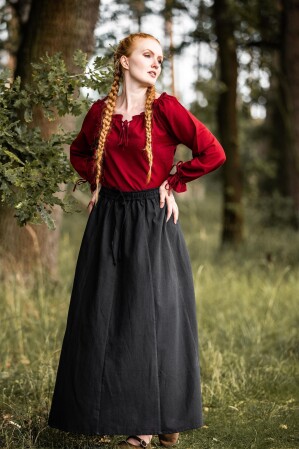 Camicetta medievale "Edith" Rosso XXXL